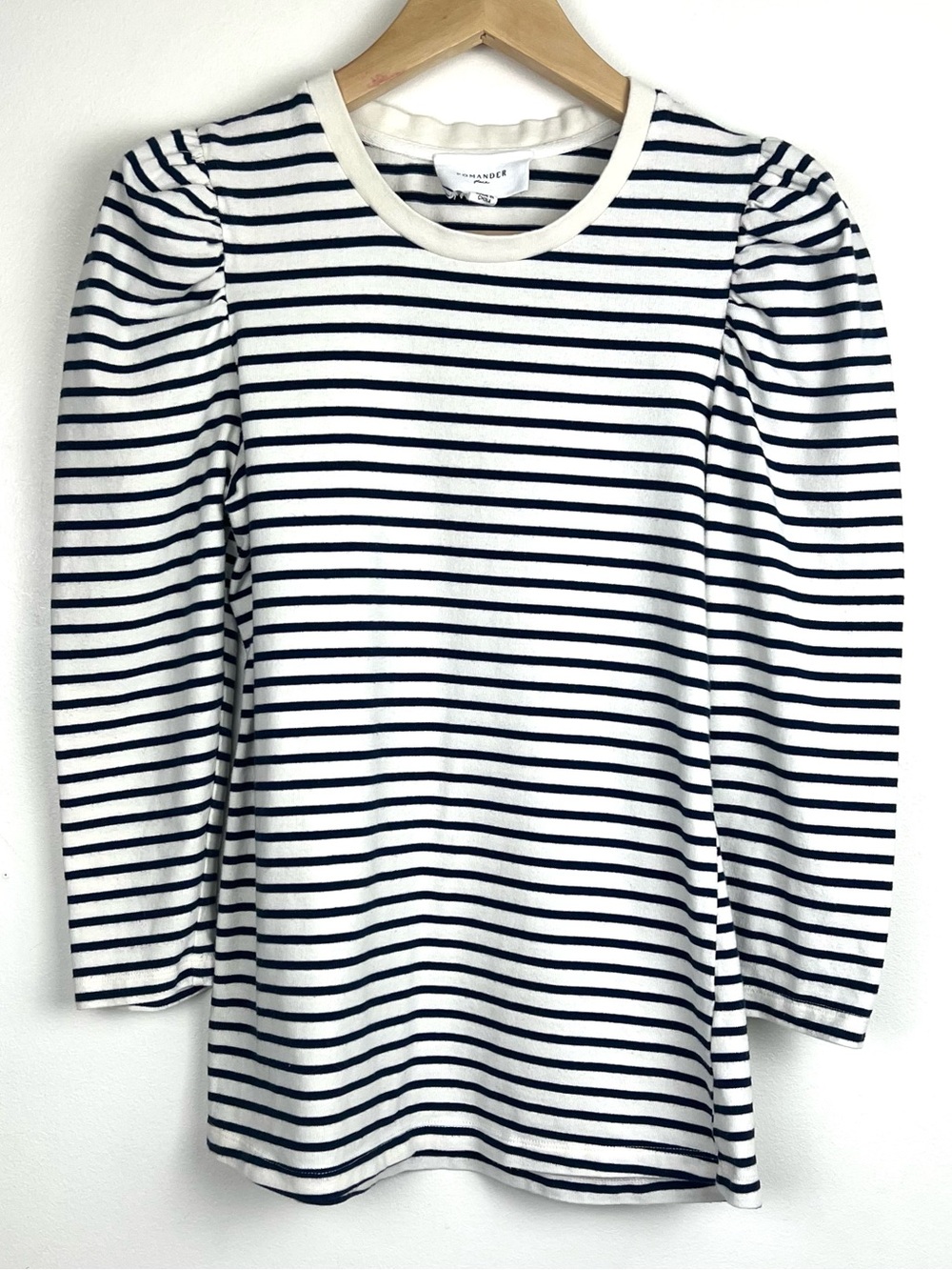 Tuckernuck Pomander Place Navy Striped Vesty Long Sleeve Crewneck - Picture 2 of 12
